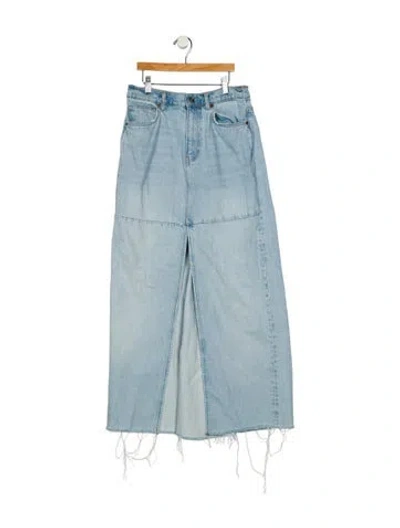 Pre-owned Reformation Mini Skirt In Blue