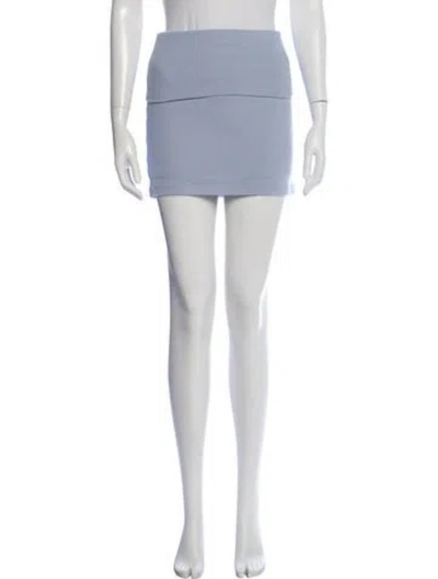 Pre-owned Reformation Mini Skirt In Blue