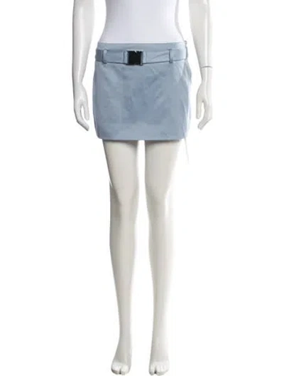 Pre-owned Reformation Mini Skirt In Blue