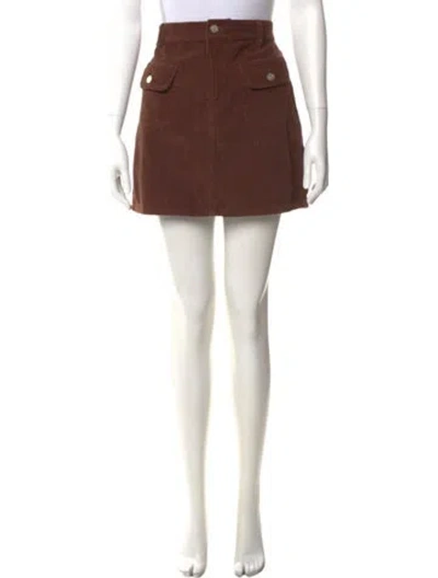 Pre-owned Reformation Mini Skirt In Brown