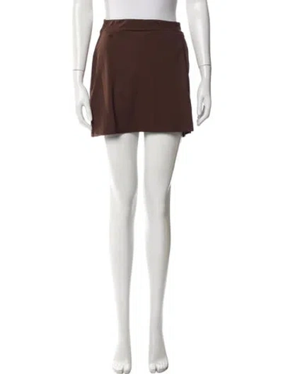 Pre-owned Reformation Mini Skirt In Brown
