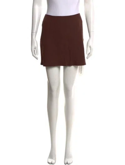 Pre-owned Reformation Mini Skirt In Brown