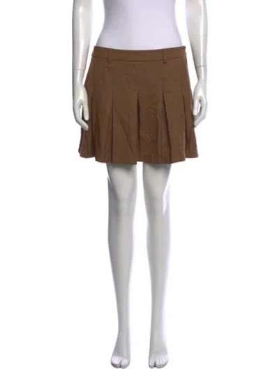 Pre-owned Reformation Mini Skirt In Brown