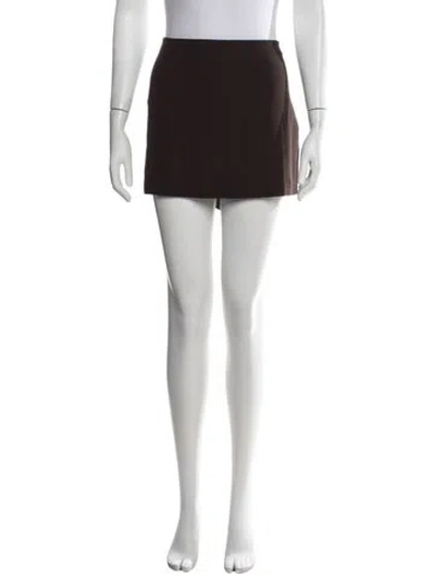 Pre-owned Reformation Mini Skirt In Brown