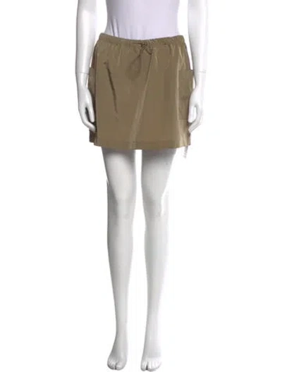 Pre-owned Reformation Mini Skirt In Green