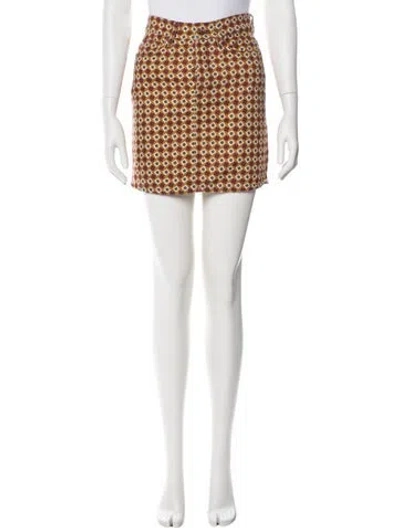 Pre-owned Reformation Mini Skirt In Multi