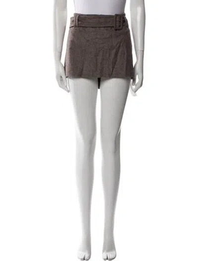 Pre-owned Reformation Mini Skirt In Neutral