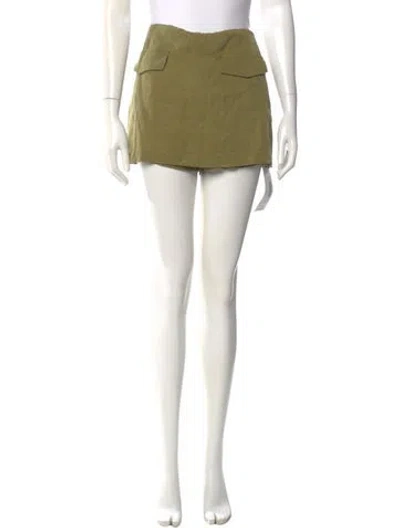 Pre-owned Reformation Mini Skirt In Neutral