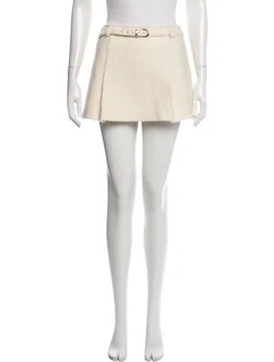 Pre-owned Reformation Mini Skirt In Neutral