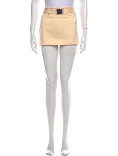 Pre-owned Reformation Mini Skirt In Neutrals