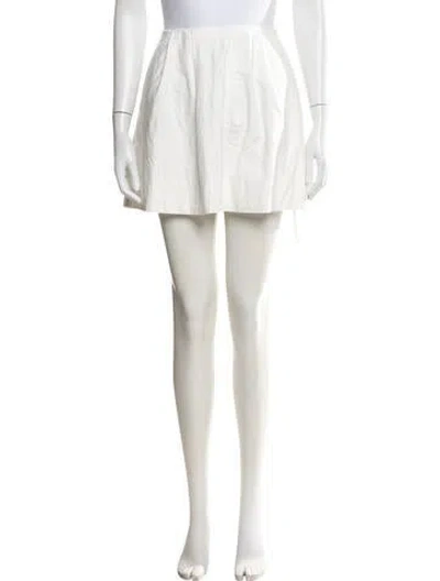 Pre-owned Reformation Mini Skirt In Neutrals