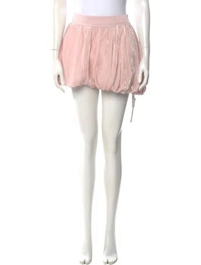 Pre-owned Reformation Mini Skirt In Pink