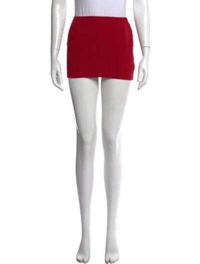 Pre-owned Reformation Mini Skirt In Red