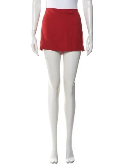 Pre-owned Reformation Mini Skirt In Red