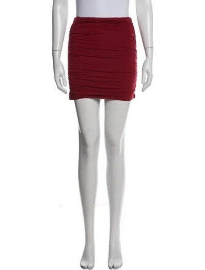 Pre-owned Reformation Mini Skirt In Red