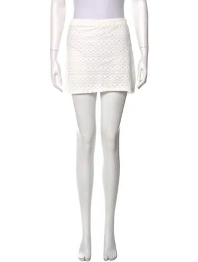 Pre-owned Reformation Mini Skirt In Silver