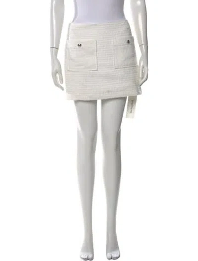 Pre-owned Reformation Mini Skirt In White