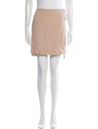 Pre-owned Reformation Mini Skirt In Yellow