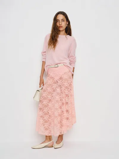 Reformation Mirabelle Knit Skirt In Pink