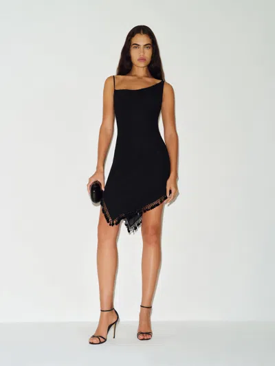 Reformation Mirta Dress Black Xs