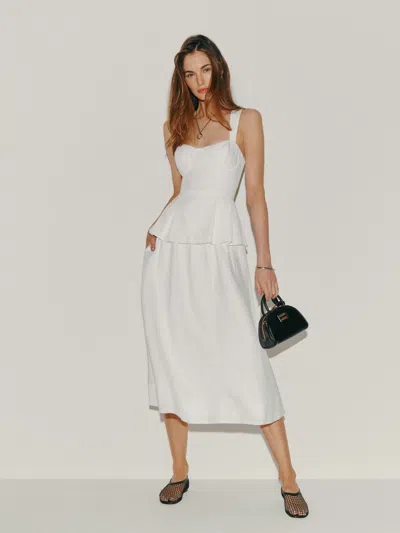 Reformation Misty Linen Two Piece In White