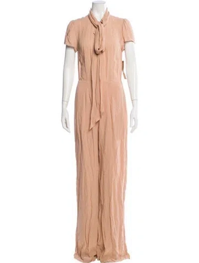 Pre-owned Reformation Mock Neck Jumpsuit W/ Tags In Neutrals