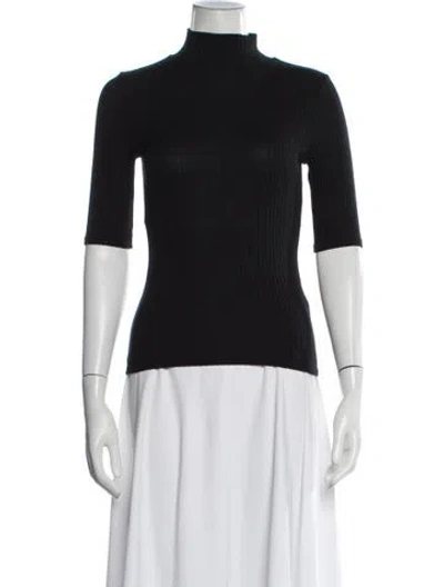 Pre-owned Reformation Mock Neck Sweater In Blue
