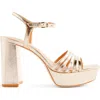 Reformation Molly Metallic Platform Sandal