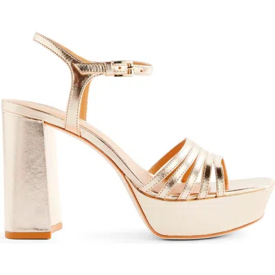 Reformation Molly Metallic Platform Sandal
