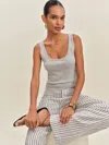 Reformation Monaco Cashmere Reversible Tank In Gray