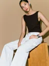 Reformation Monaco Cashmere Reversible Tank In Black