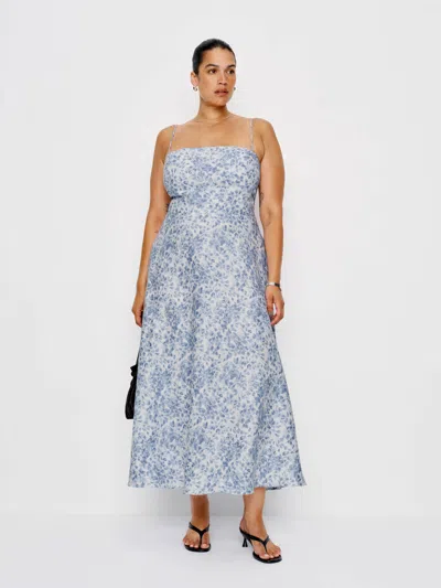 Reformation Monette Linen Dress Es