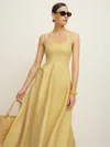 Reformation Monette Linen Dress In Sunshine