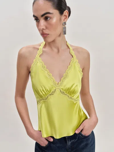 Reformation Monica Silk Top
