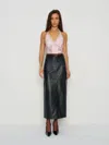 Reformation Monica Silk Top In Multi