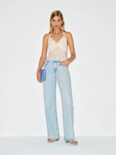 Reformation Monica Top Ivory Lace Xs In White