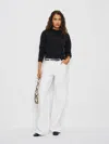 Reformation Monique Cashmere Mockneck In Black