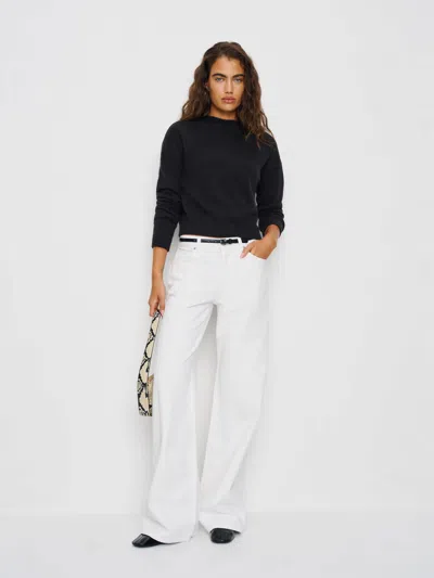 Reformation Monique Cashmere Mockneck In Black