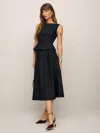 Reformation Moya Linen Two Piece In Black