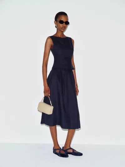Reformation Moya Linen Two Piece Blue 12