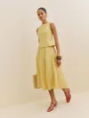 Reformation Moya Linen Two Piece In Sunshine
