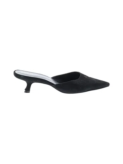 Pre-owned Reformation Mule/clog In Black