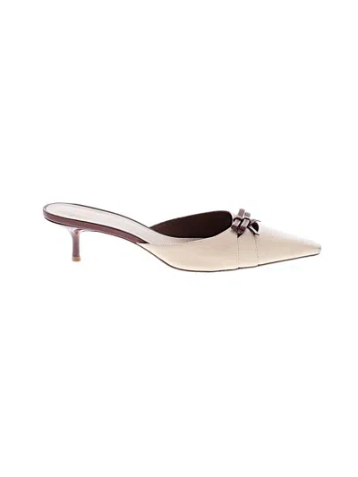 Pre-owned Reformation Mule/clog In Ivory