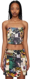 Reformation Multicolor Maia Bustier In Decoupage