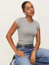 Reformation Muse Tee In Heather Grey