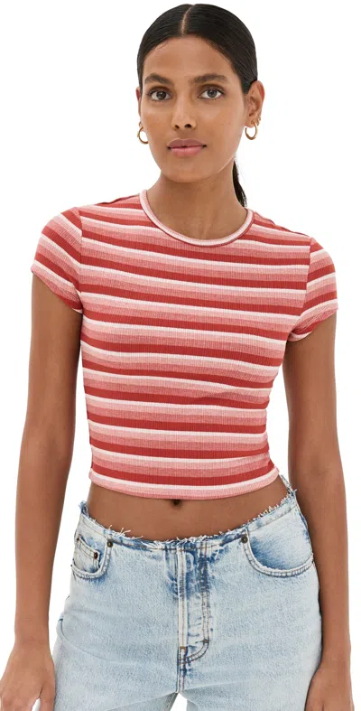 Reformation Muse Tee Red Stripe