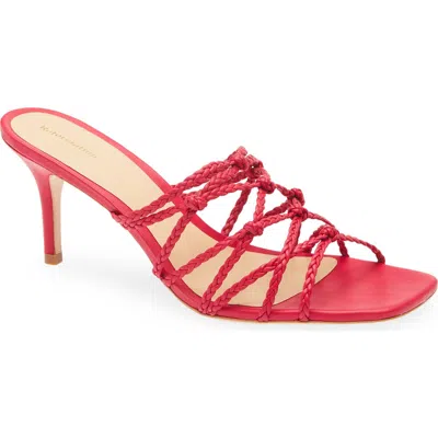 Reformation Mylo Braided Sandal In Pink
