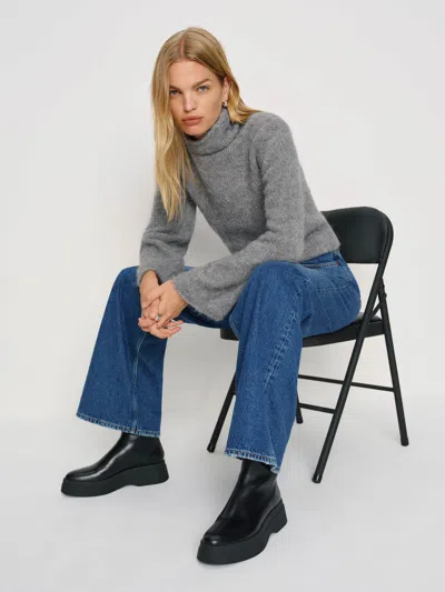 Reformation Nadira Ankle Boot In Black
