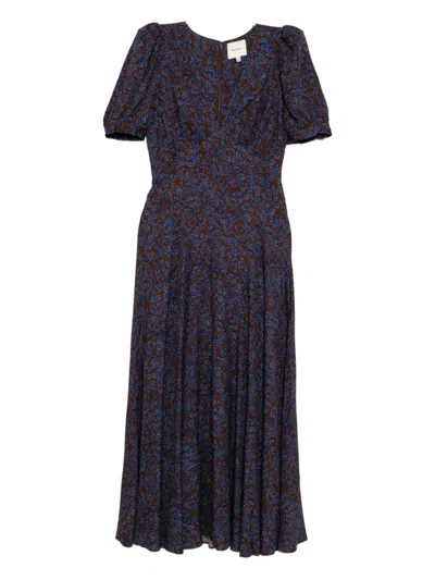 Reformation Naira Dress In Blue