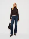 Reformation Naomi Super Stretch Low Rise Bootcut Jeans In Blue